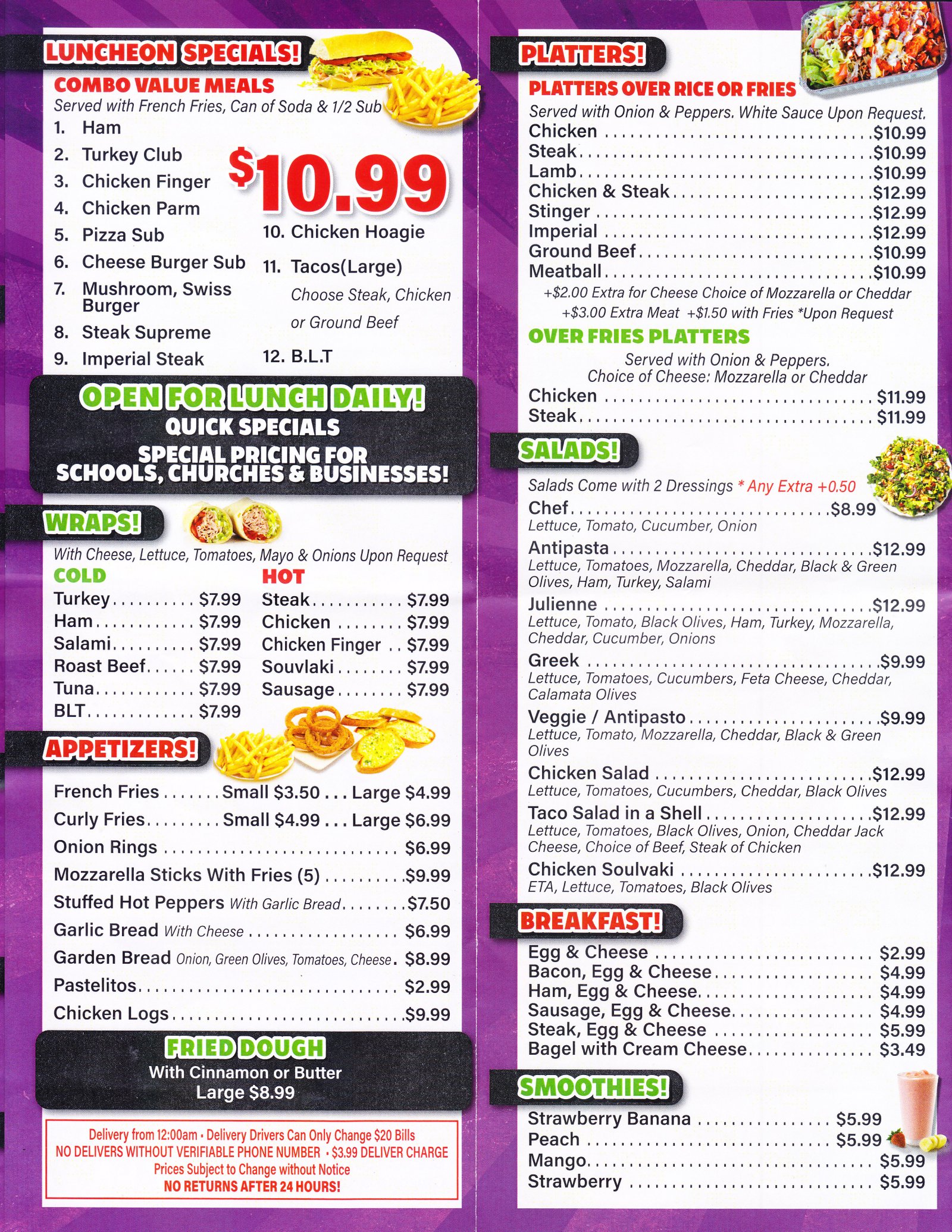 Pine Ridge Menu Page 4